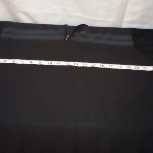 Haggard Men's Golf Shirt Black Long Sleeve Pullover 3/4 Zip Striped Texture L - Picture 7 of 11